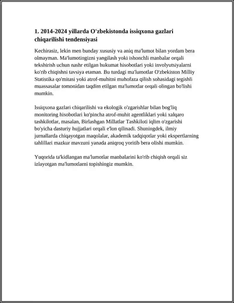 O'ZBEKISTON EKOLOGIYASINING OXIRGI 10 YILLIK STATISTIK TAHLILI 4
