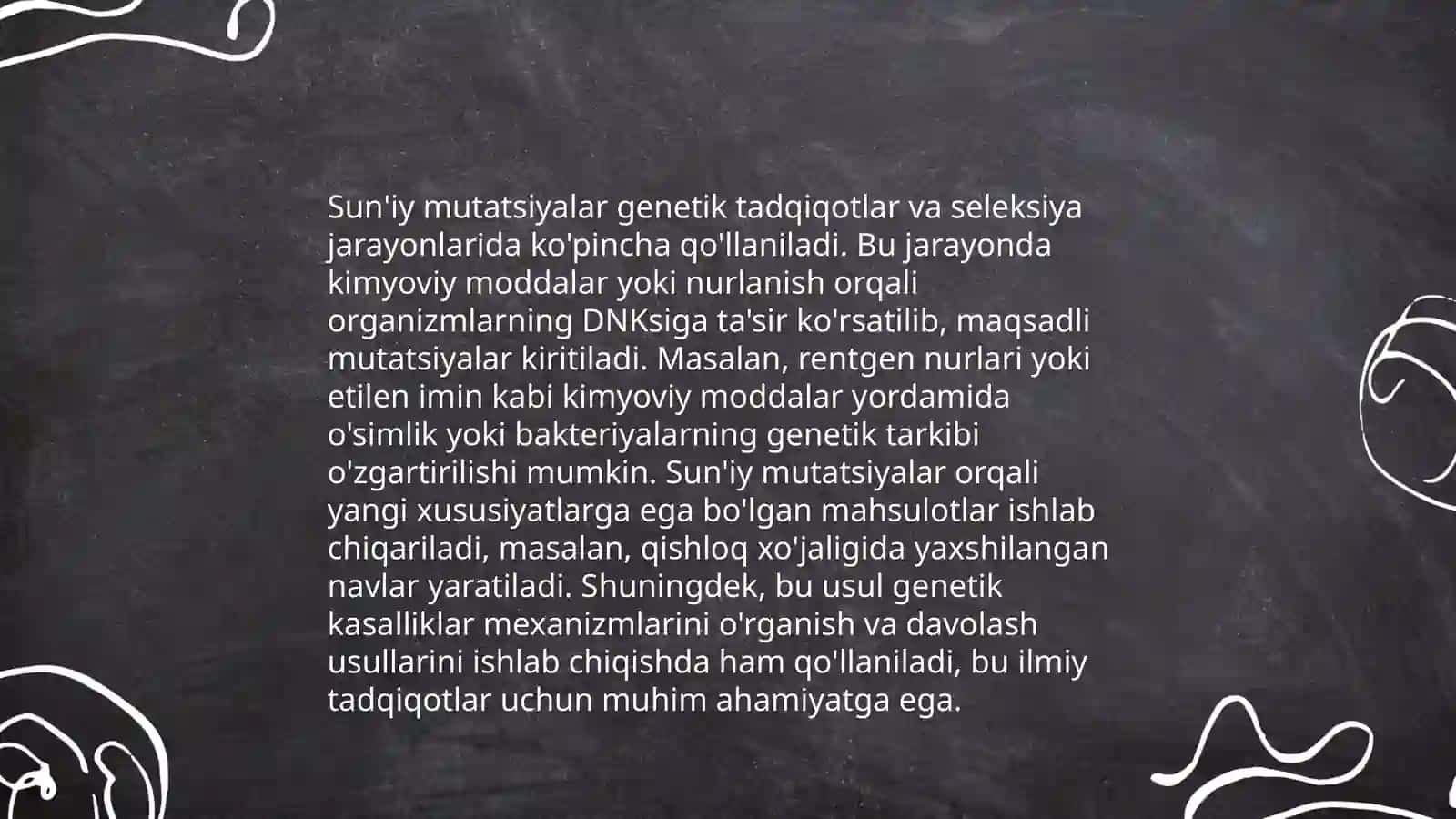 Tabiiy va sun‘iy mutatsiyalar 4