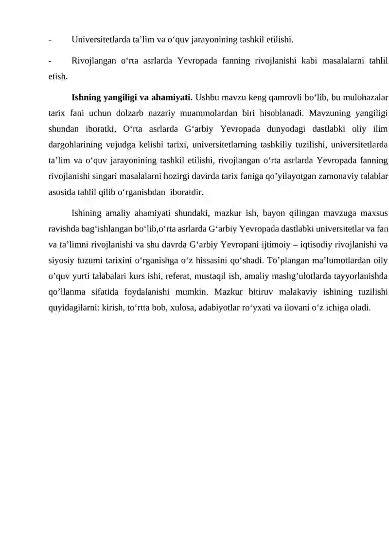 Universitetlar vujudga kelishi va faoliyati 4