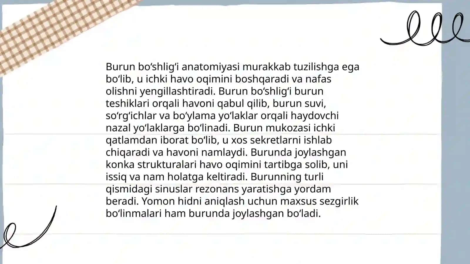 Nafas olish tizimi haqida 4
