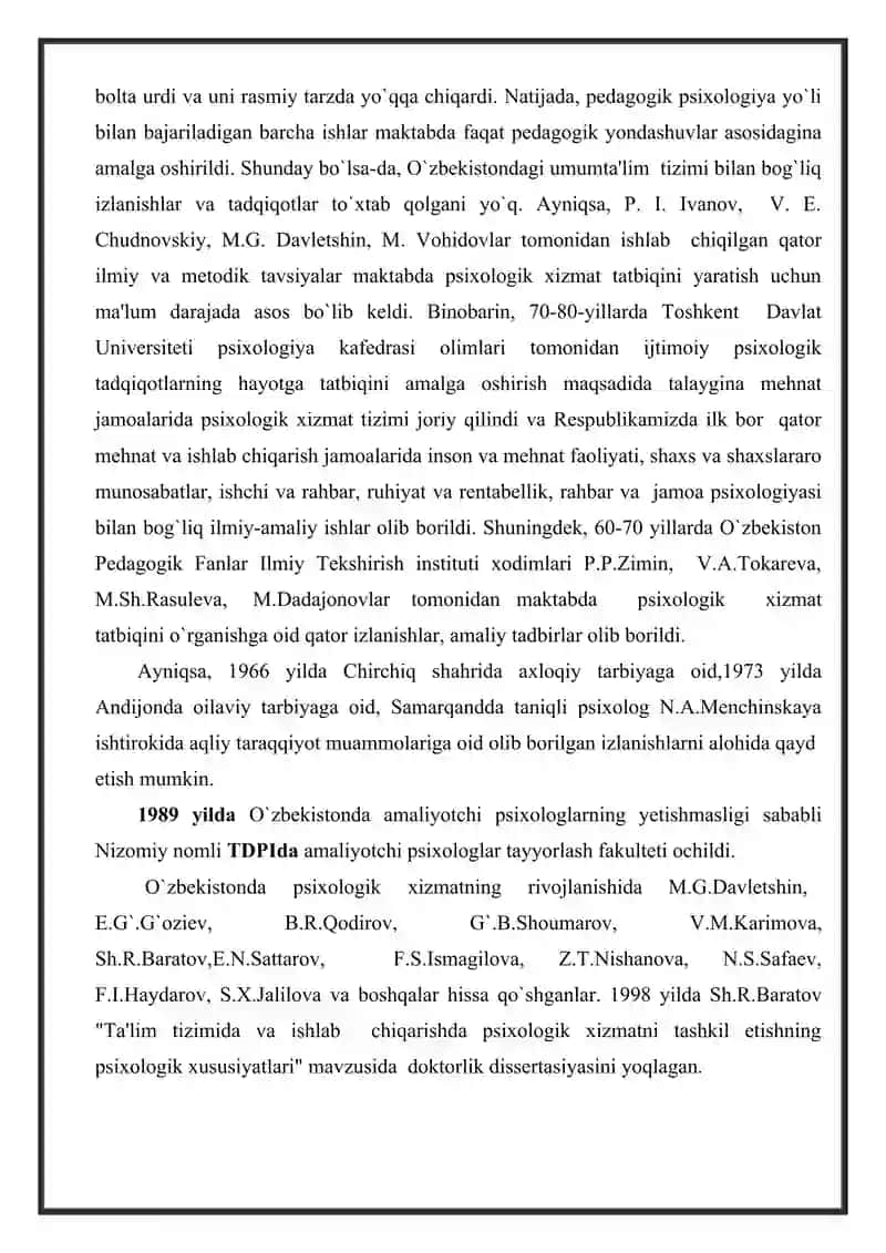 Psixalogik xizmatning chet ellardagi holati 4