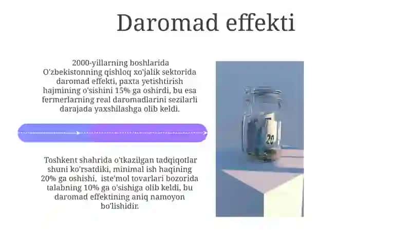 Daromad va almashtirish samarasi 4