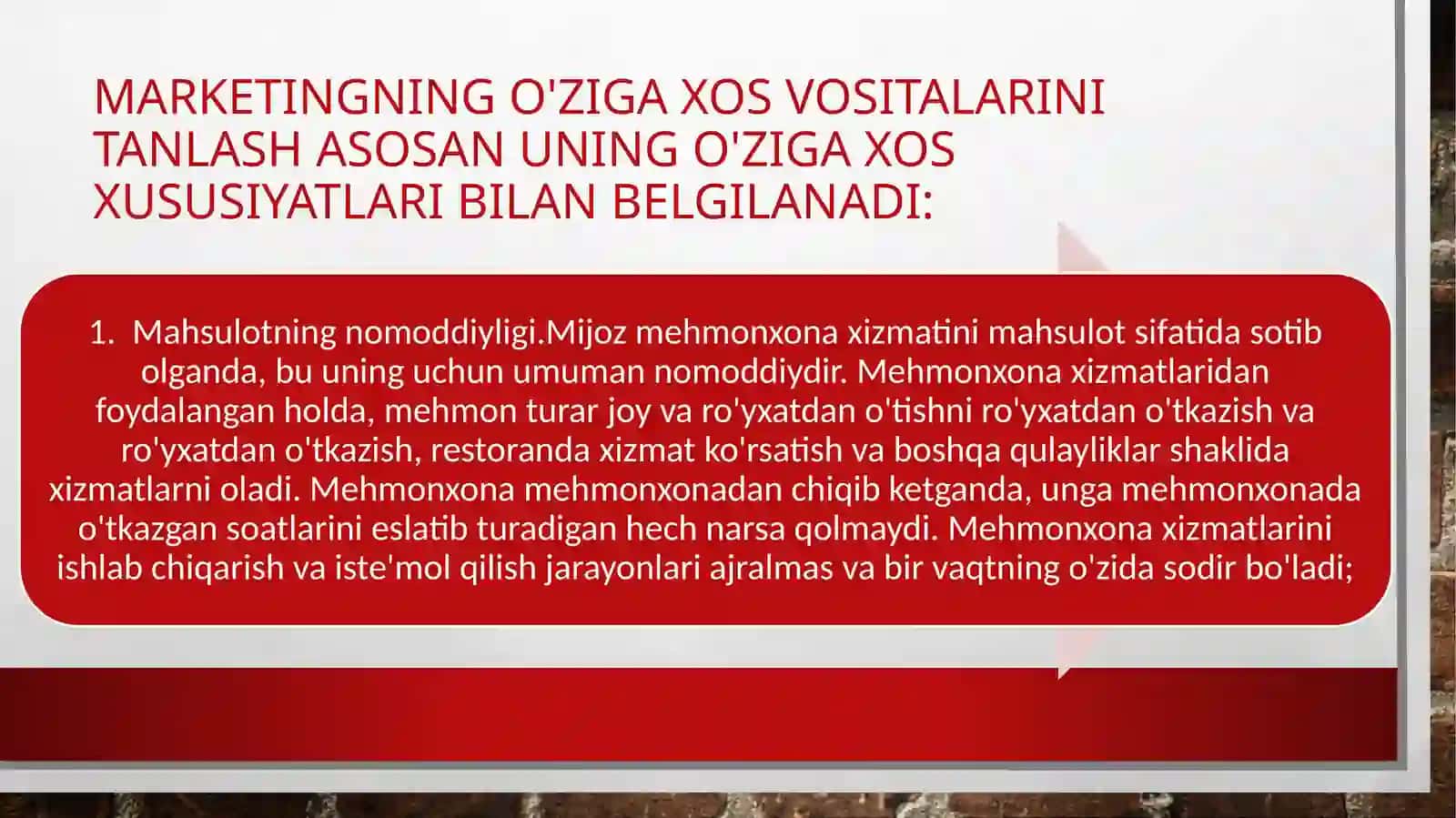 Mehmonxonada ichki marketing 4
