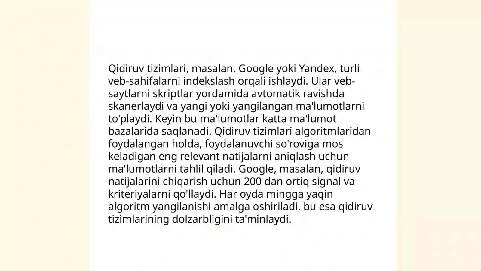 Internetda axborotlarni qidirish. Qidiruv tizimlari. Brauzerlar 4