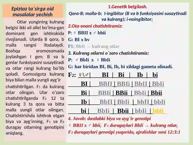 GENLARNING EPISTAZ TA`SIRIGA DOIR masala va misollar 4