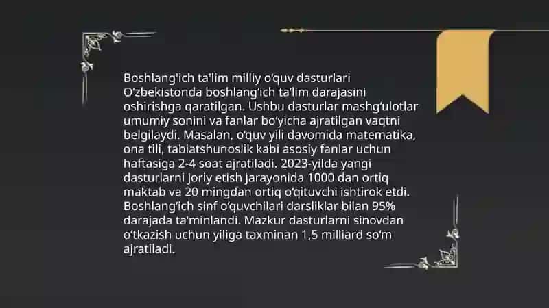 Davlat Ta'lim Standartlari 4
