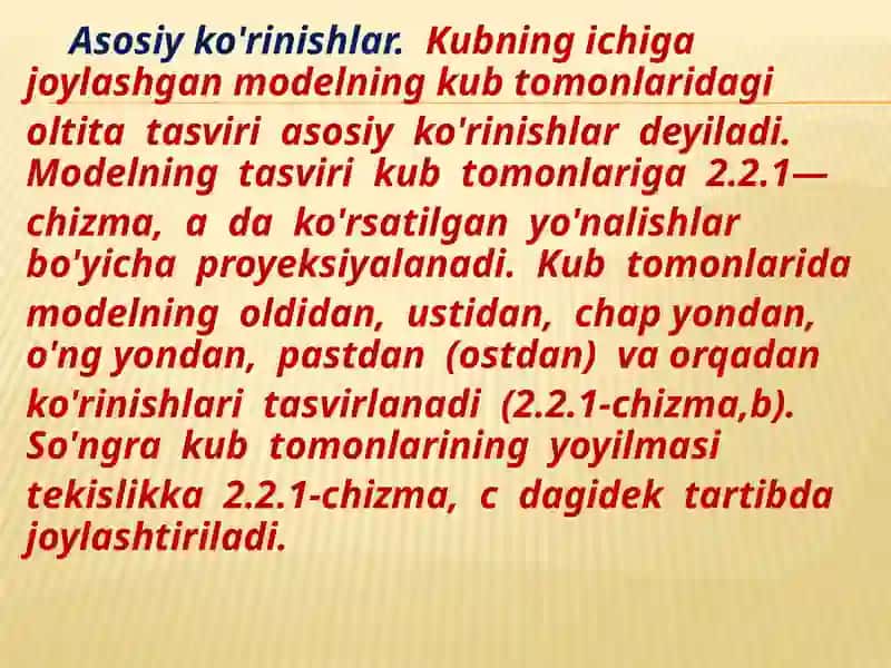 Ko’rinishlar 4