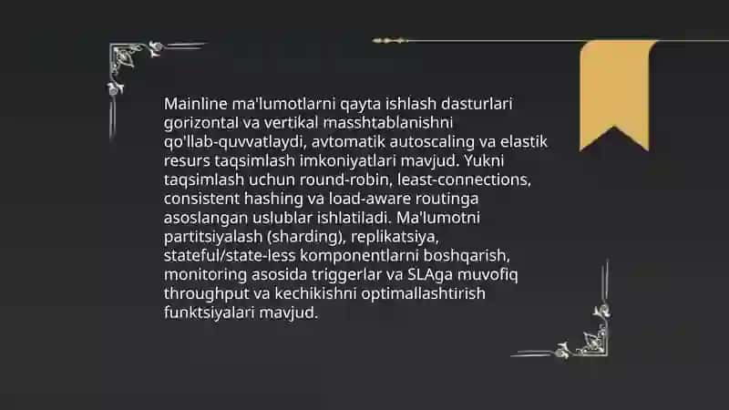 Mainline malumotlarni qayta ishlash dasturlari 4