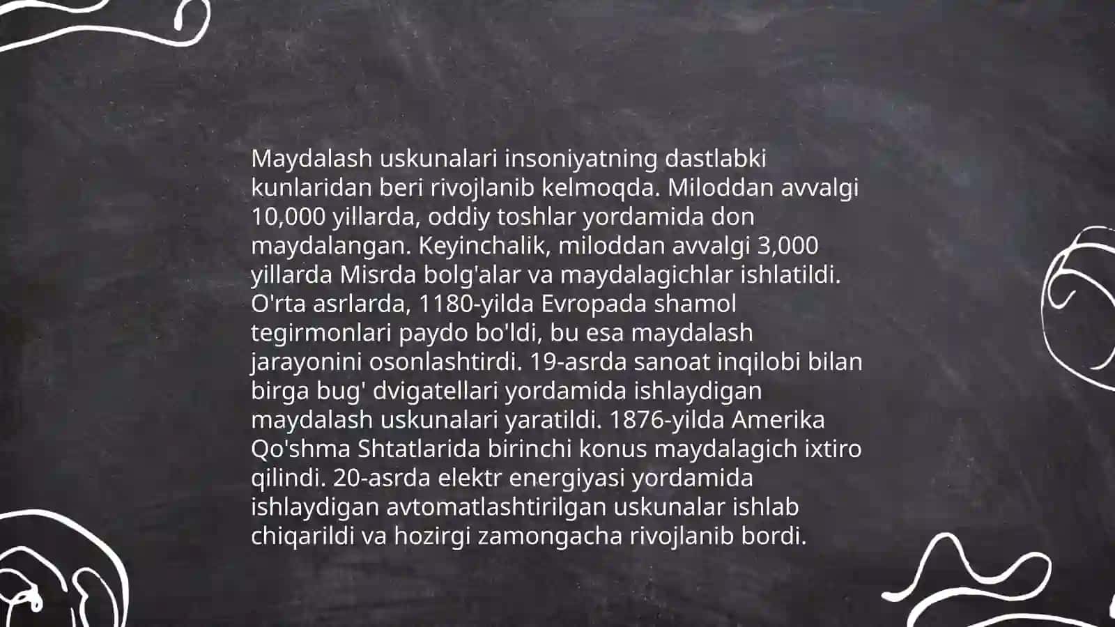 Donni maydalash uskunalari 4