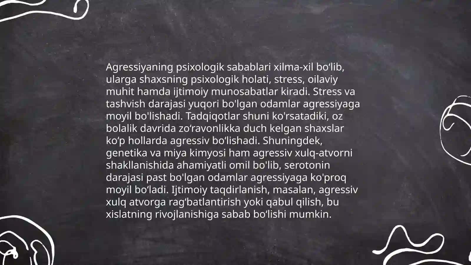 Agressiya tushunchasi 4