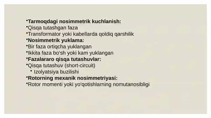 SINXRON ELEKTR MASHINALARNING NOSIMMETRIK ISHLASHI 4