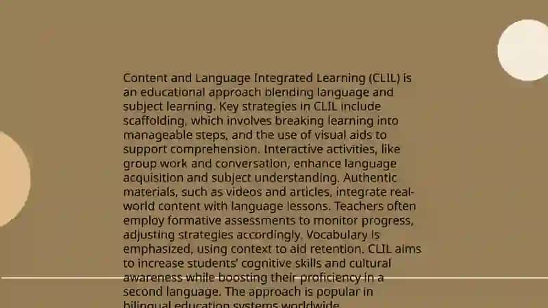 The Role of Culture in Content and Language Integrated Learning (CLIL) 4