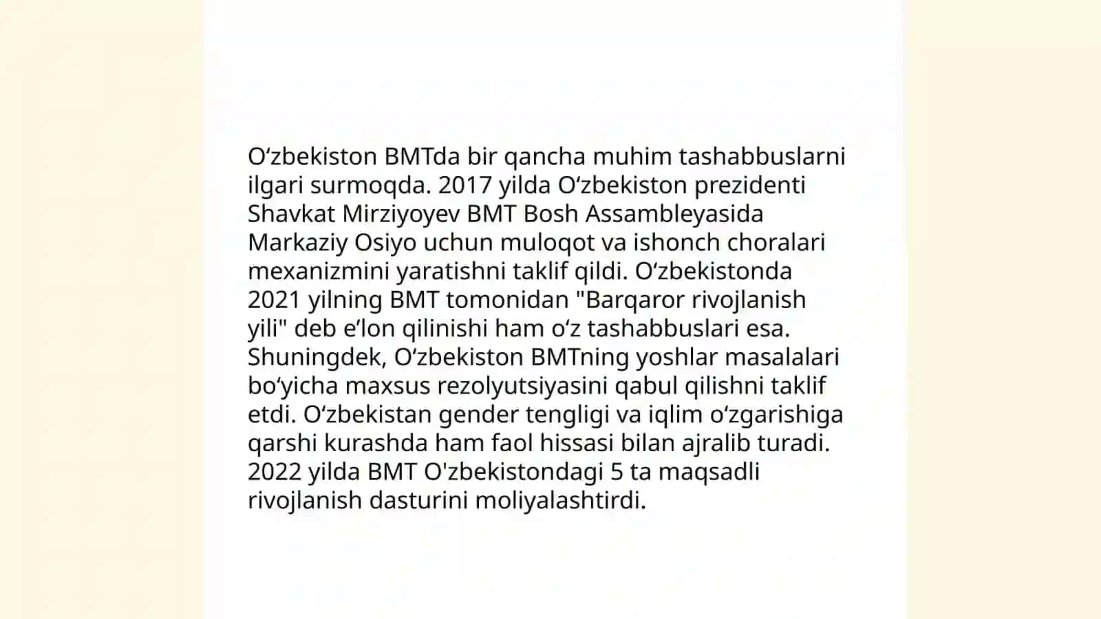 O'zbekistonning BMTga a'zo bo'lish tarixi 4