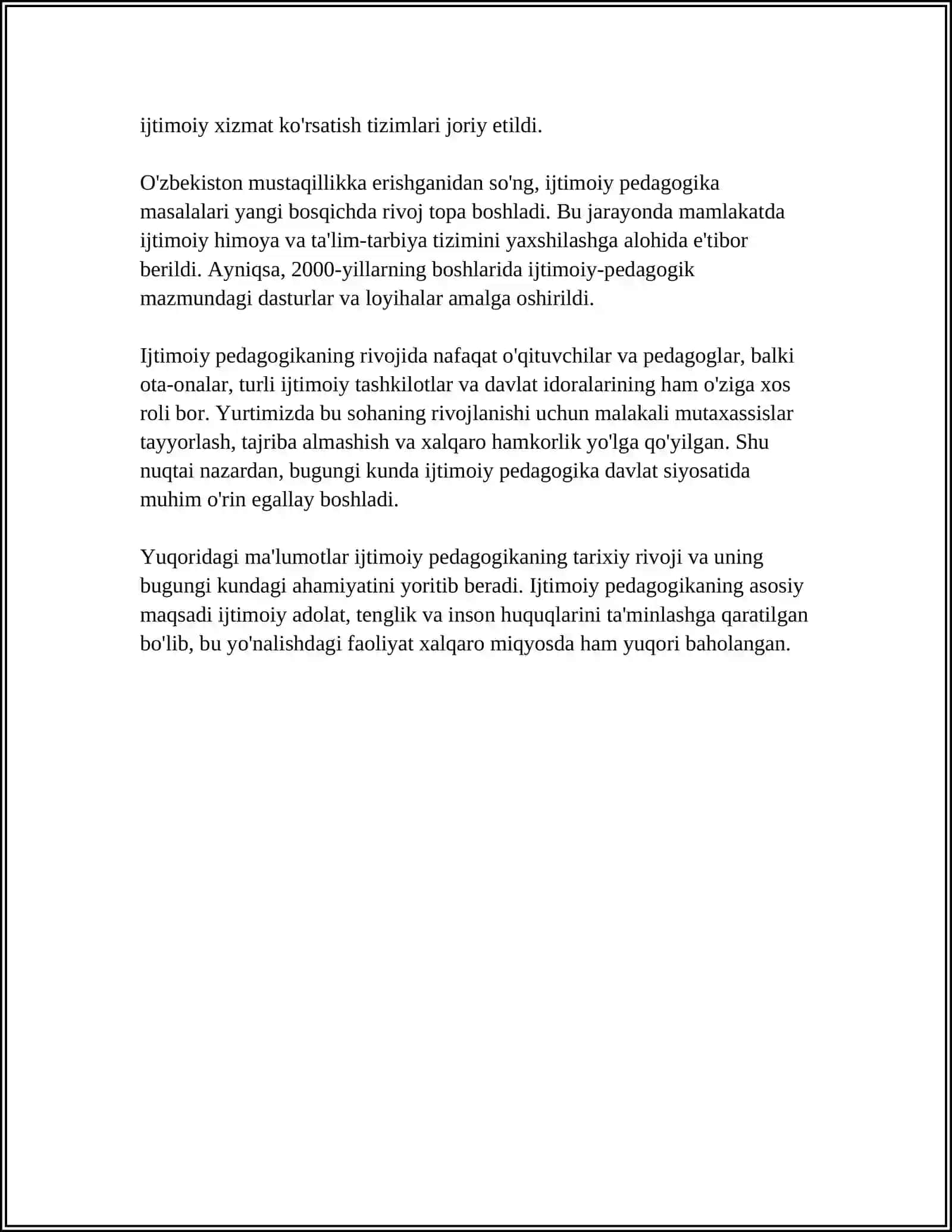 Ijtimoiy Pedagogikaning Tarixiy Asoslari 4