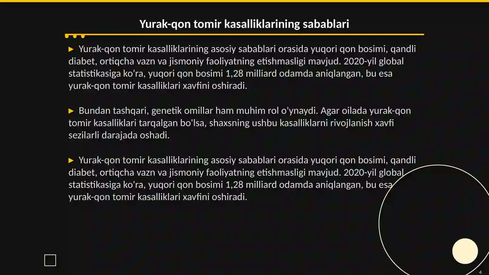 Yurak-qon tomir kasalliklari 4