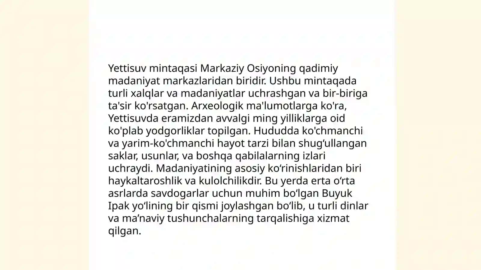 Farg'ona Yettisuv va Janubiy Qozog'iston o'rta asr shaharlari 4