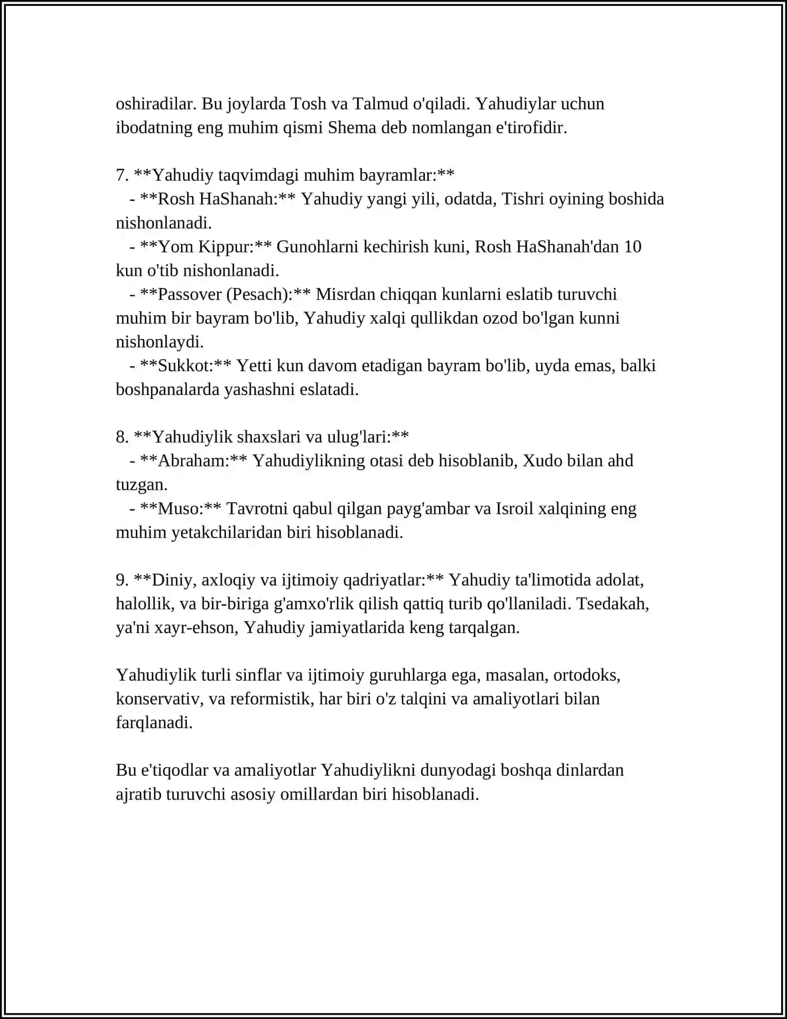 YAHUDIYLIK TALIMOTI 4