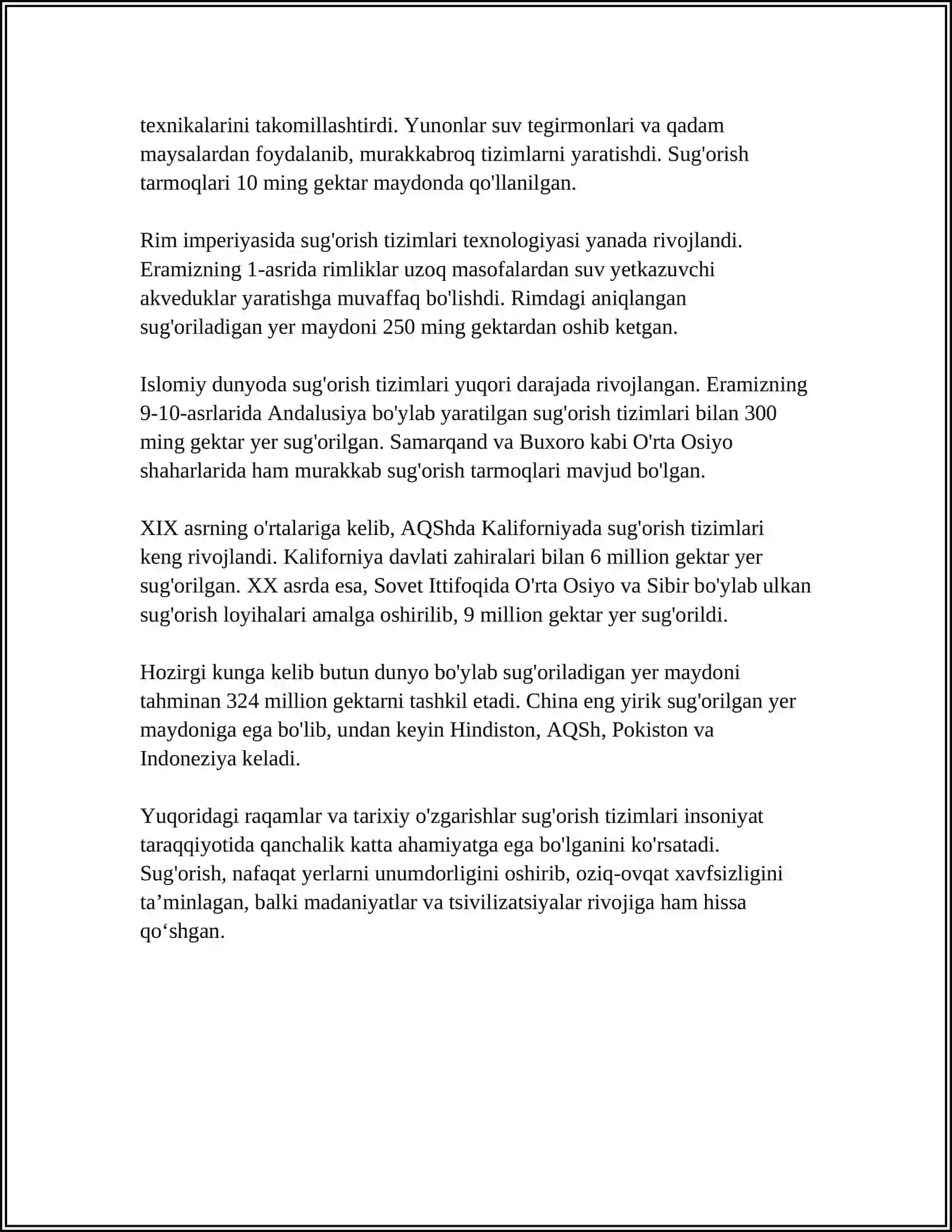 OʻZBEKISTONNING QADIMGI GIDROTEXNIK INSHOOT ( LOYQADAGI DEHQONCHILIK) 4