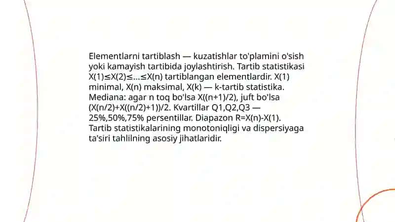 Variatsion qatorlar va ularni tahlil qilish 4