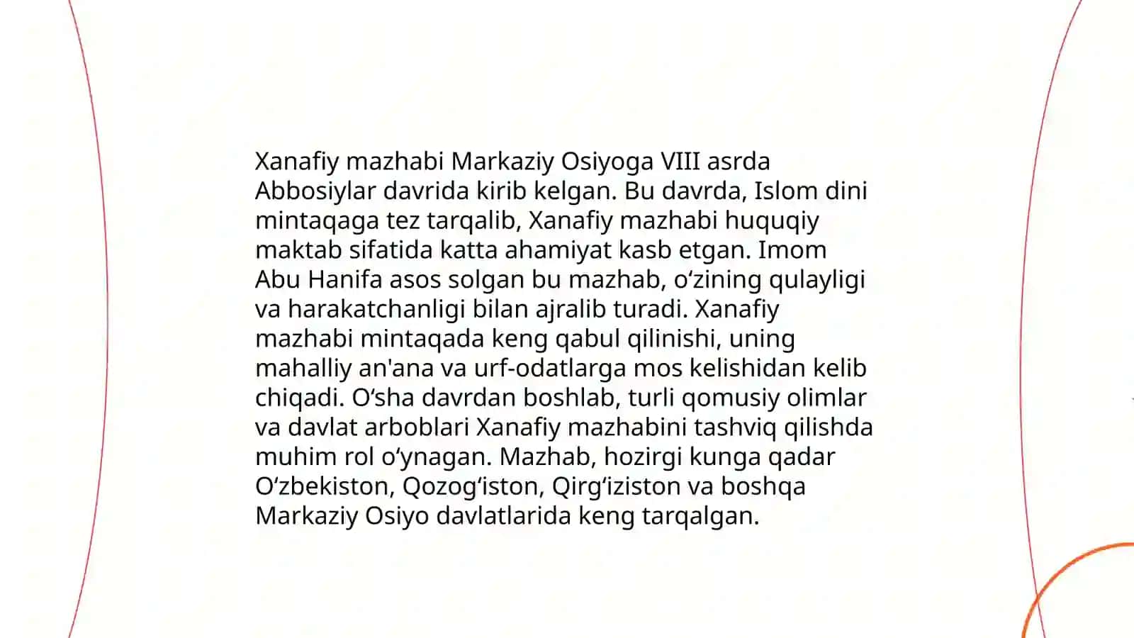 Xanafiy mazhabi oʻrni 4