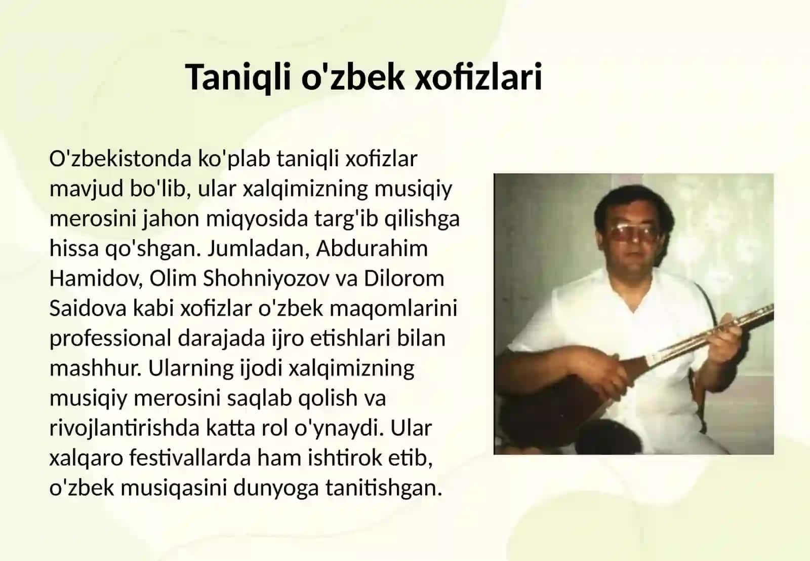 O'zbek xofizlari hayoti va ijodi 4