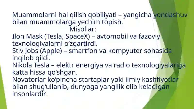 Innovatsion faoliyatning tashkiliy shakllari 4