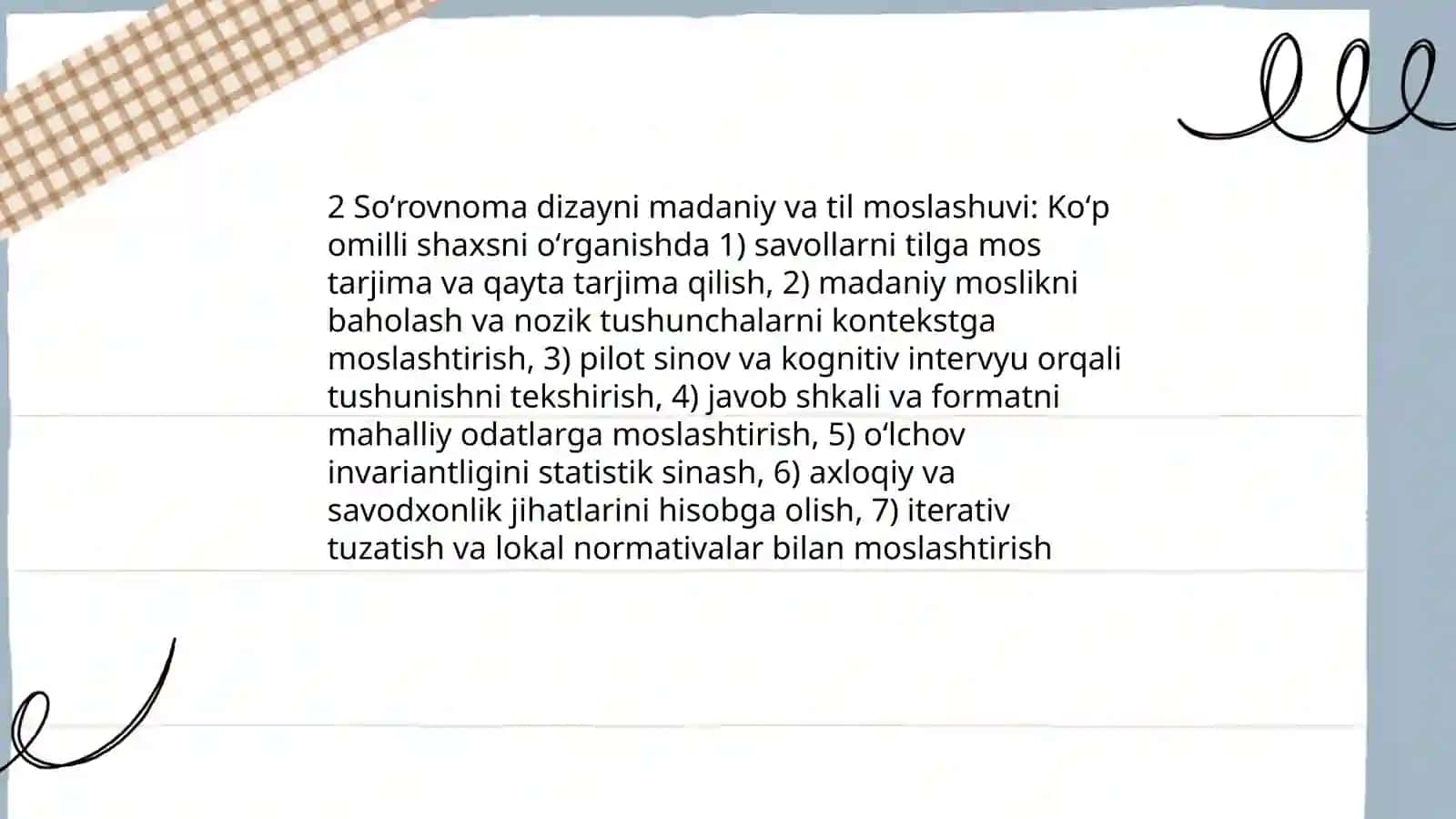 Koʻp omilli shaxsning oʻrganish soʻrovnomalari 4