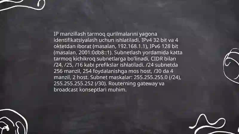 Tarmoq technologiyalari va internet xizmatlari 4