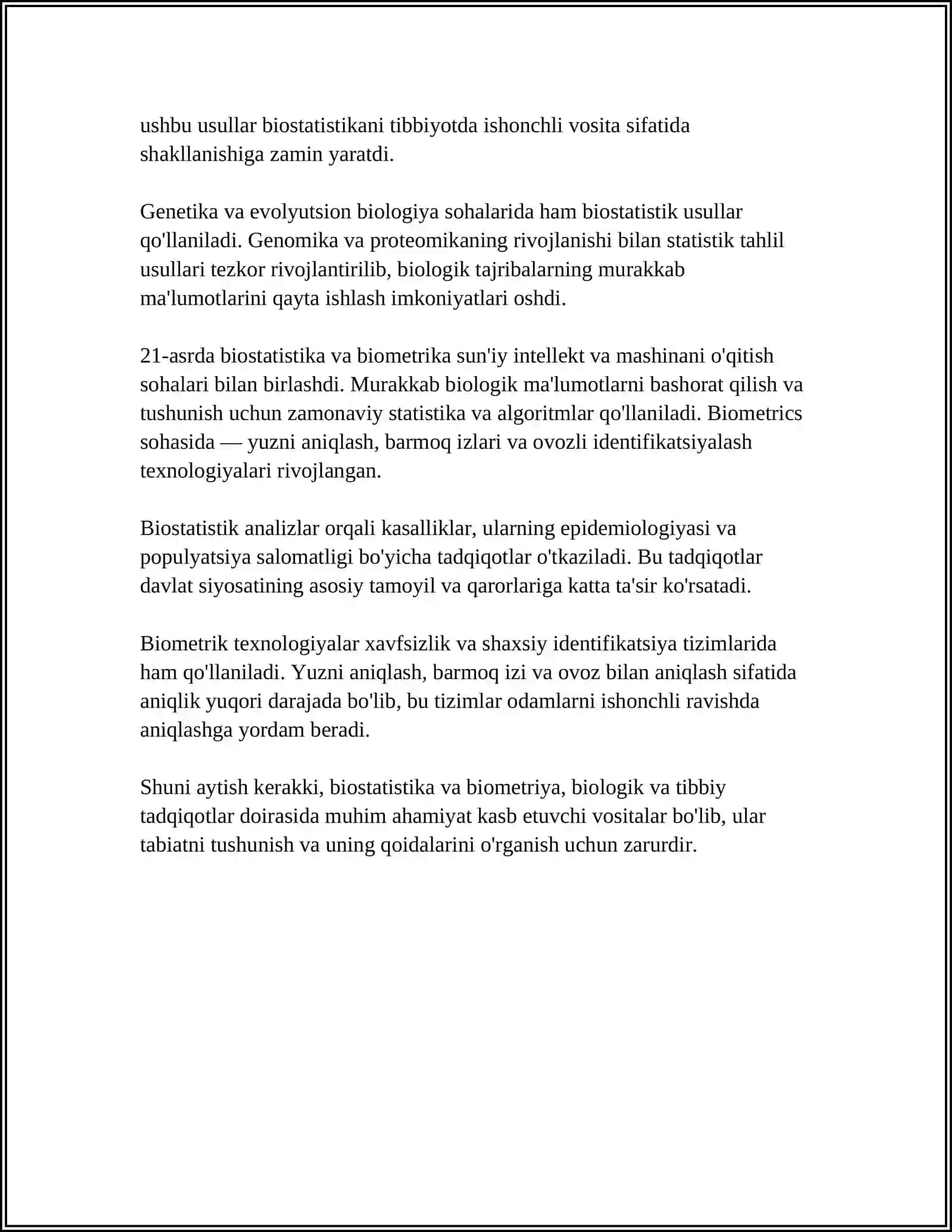 BIOSTATISTIKA VA BIOMETRIYA ASOSLARI 4