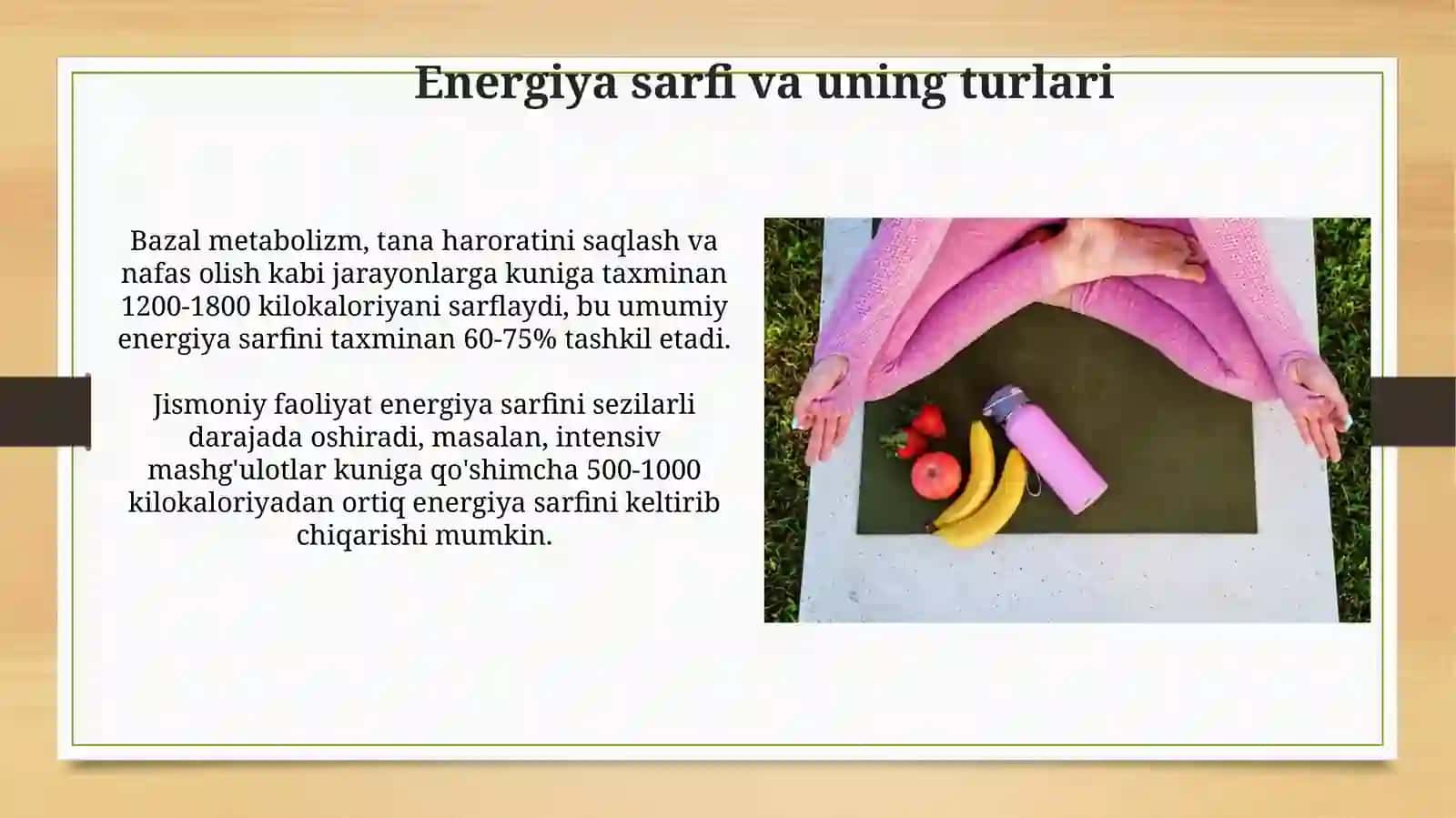 Metabolik jarayonlar 4