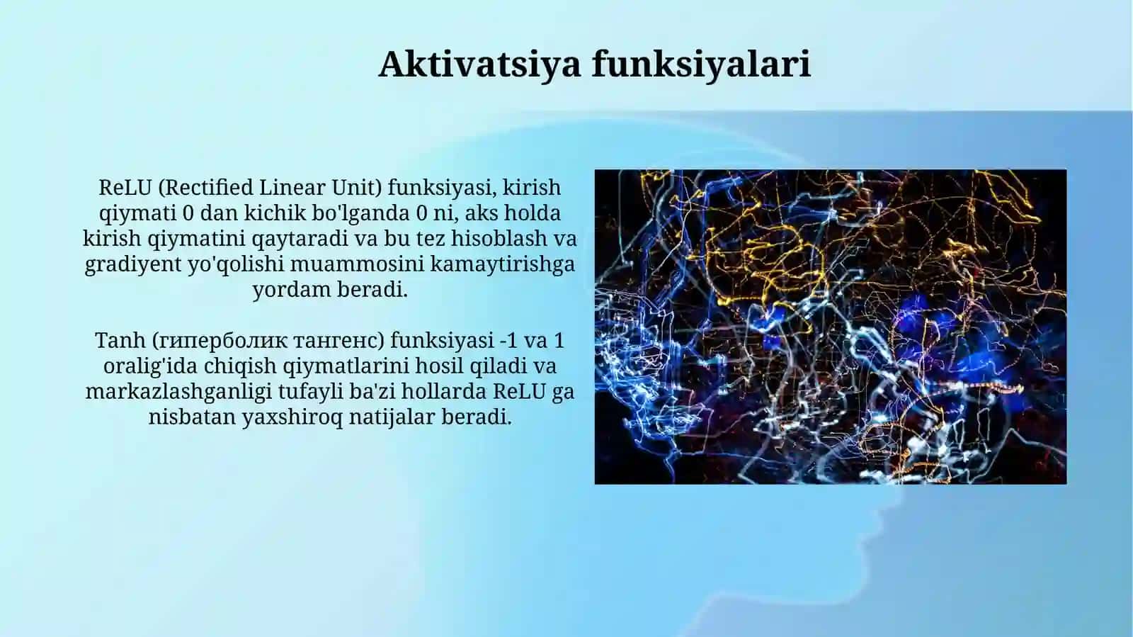 Konvolyutsion tarmoqlari(CHH) 4