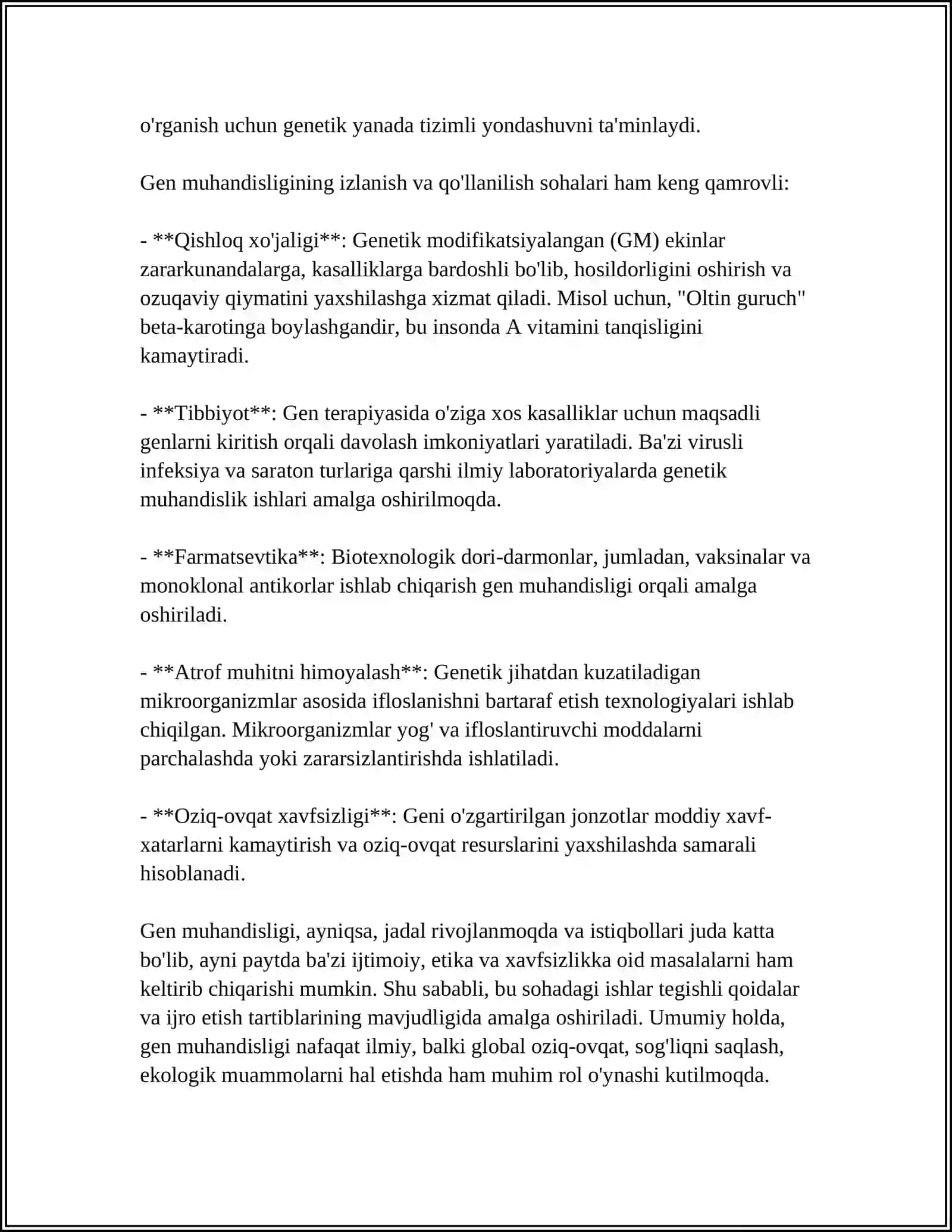 GEN MUHANDISLIGI SELEKSIYAGA NIMA BERADI 4