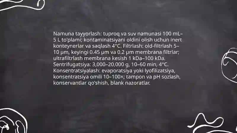 Tuproq va suvning ifnoshlanishida ion boglanishli brikmalarni aniqlash 4