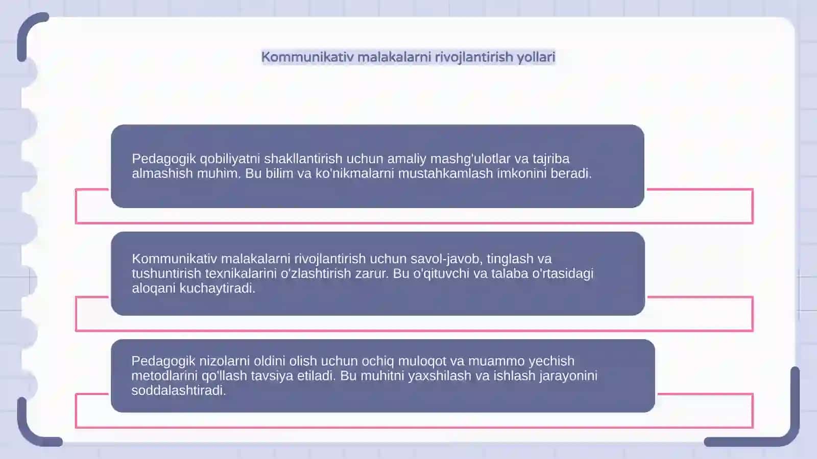 Pedagogik qobiliyatni shakllantirish usullari 4