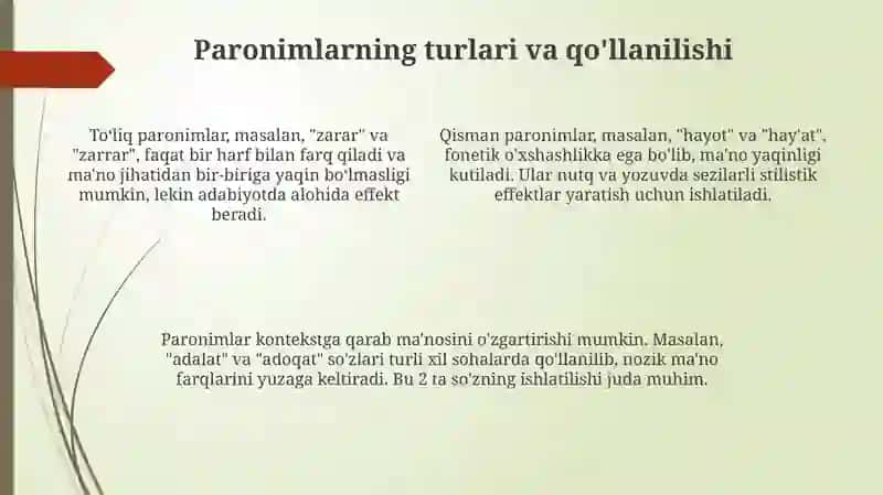 Paronim va paranomaziya 4