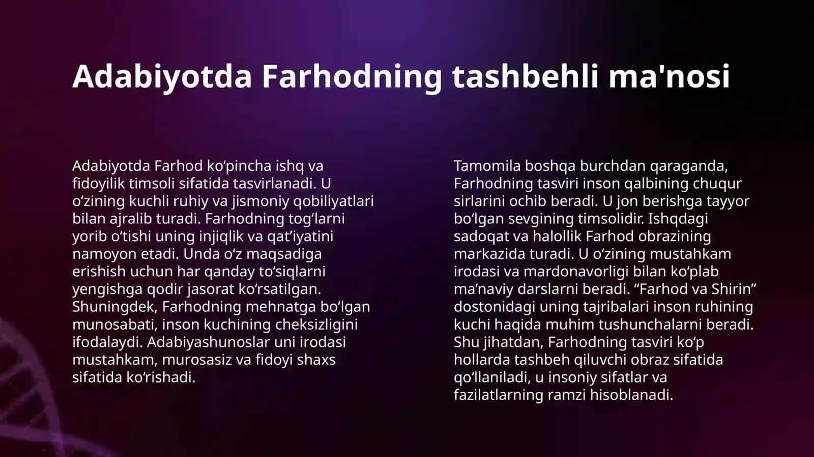 FARHOD VA SHIRIN DOSTONIDA FARXOD OBRZNING RAMZIY MANOSI 4