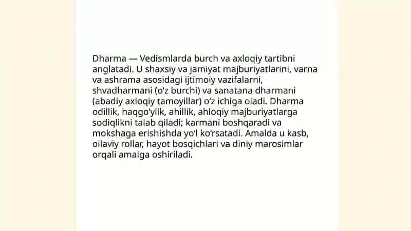 Vedizm axloqiy tushunchalari 4