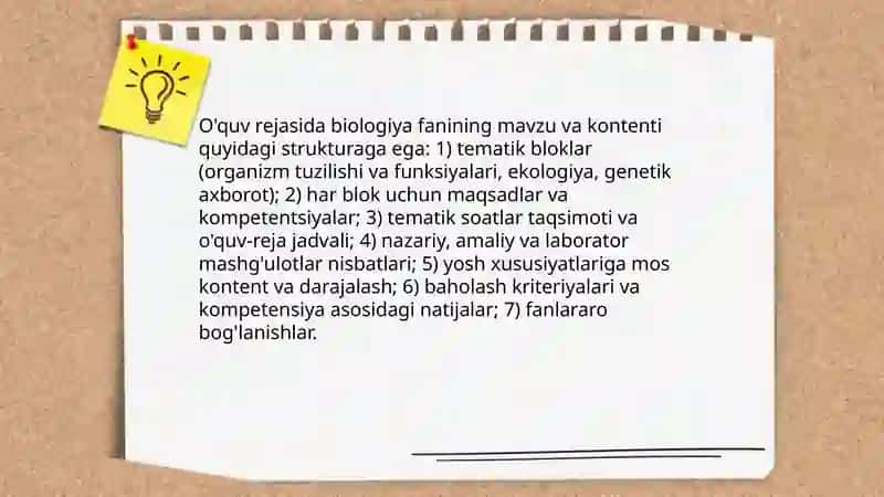 Biologik ta'limning o'ziga xos xususiyatlari 4