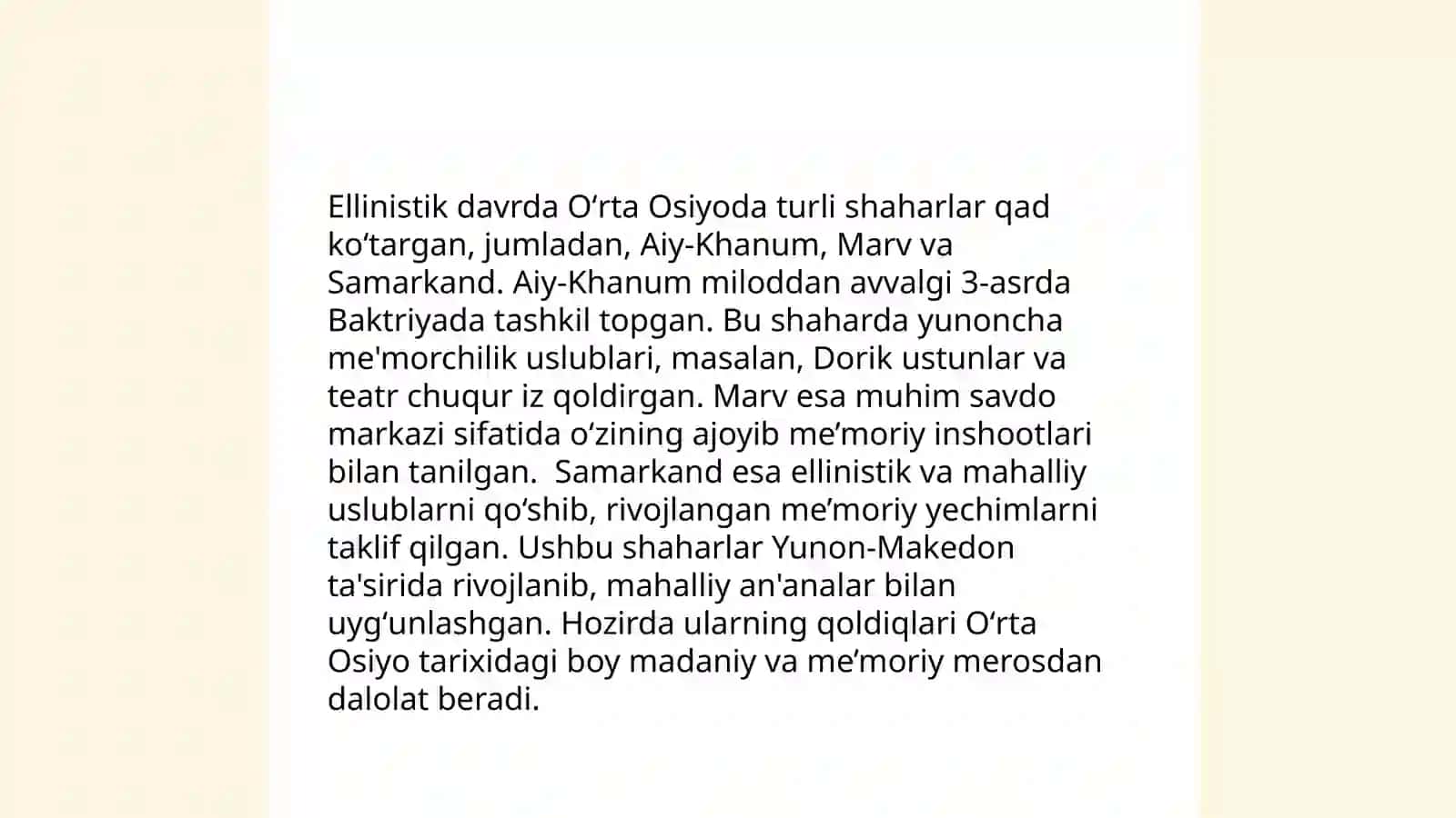 Ellin davrida Oʻrta Osiyo madaniyati 4