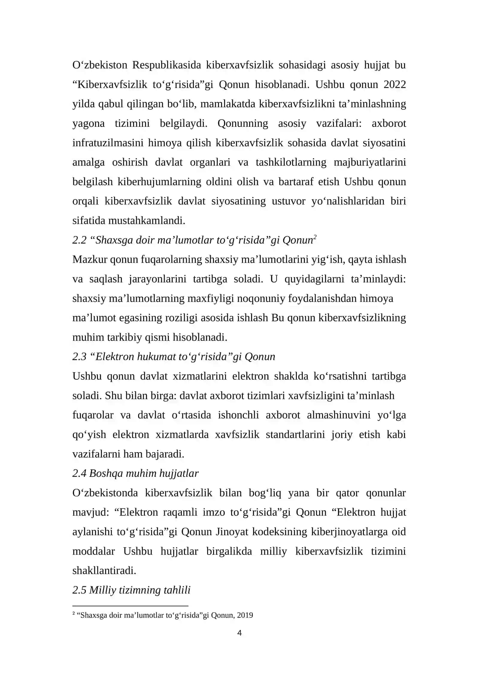 Kiberxavfsizlik siyosatining maqsadlari 4