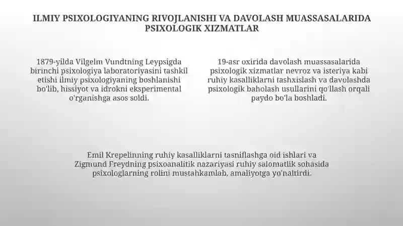 Psixalogik xizmatni tashkil qilish tarixi 4