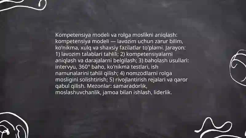 Xodim salohiyatini baholash 4