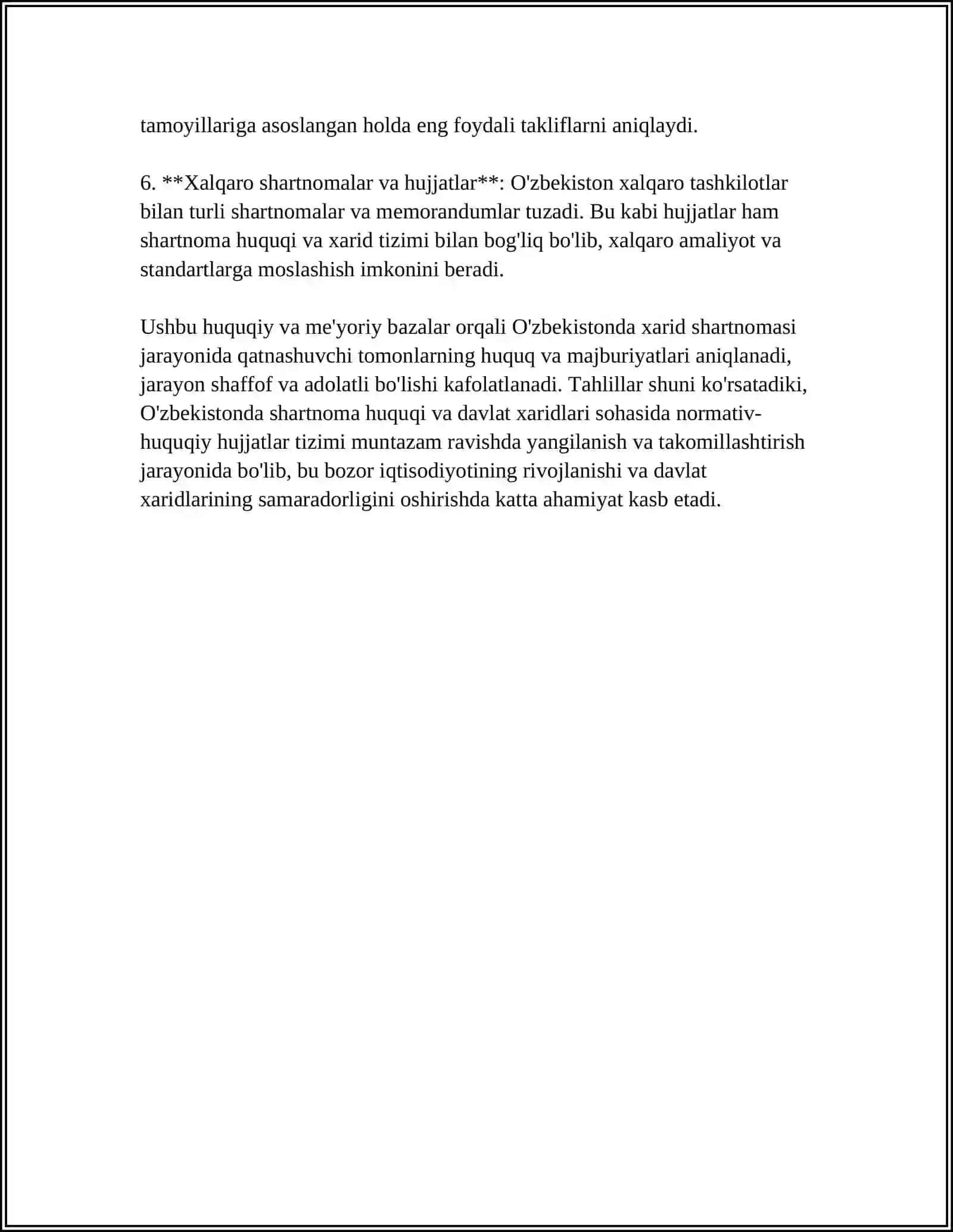 DAVLAT XARIDLARIDA XARID SHARTNOMALARI 4