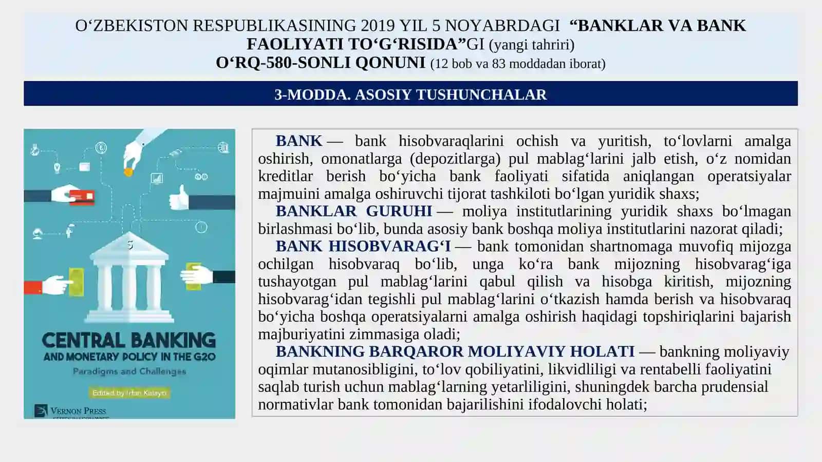 MAVZU.BANKLARNING MOHIYATI VA ASOSIY FUNKSIYALARI 4
