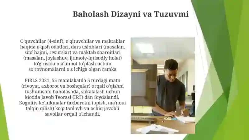 PIRLS Baholash Dasturi 4
