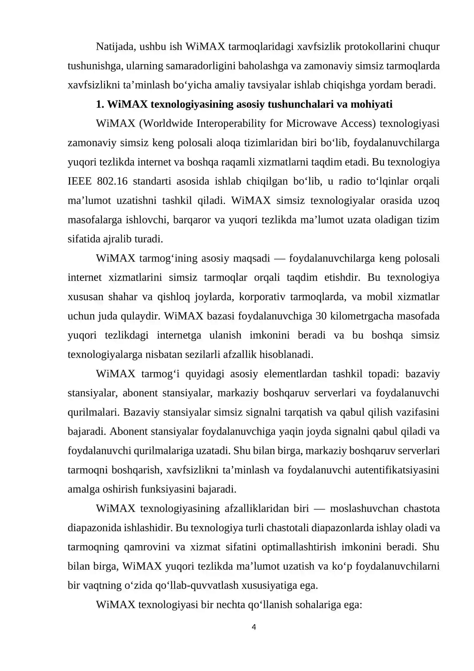 WiMAX texnologiyasida xavfsizlik protokollari 4