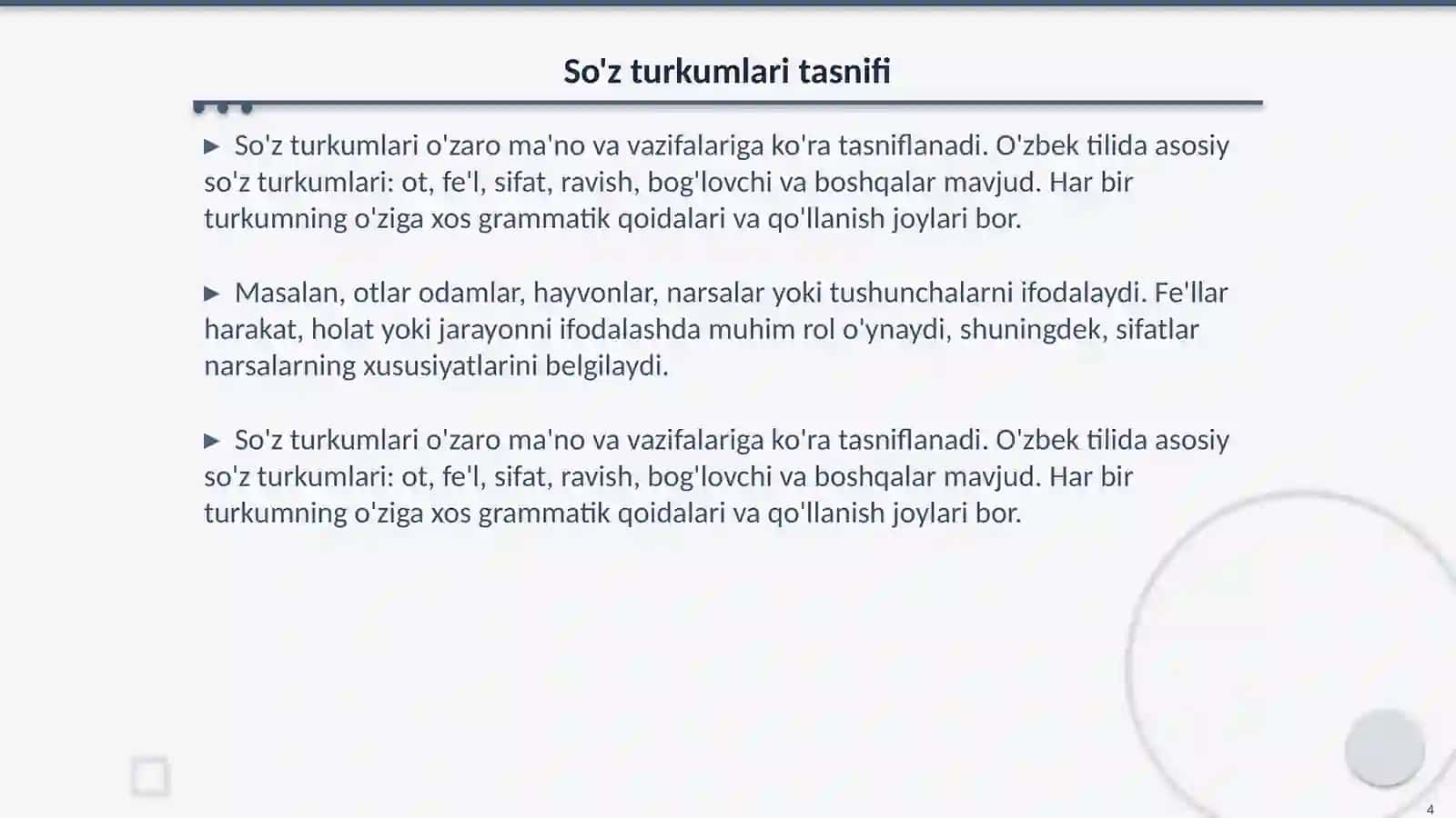 Она тили мавзу от суз туркуми 4