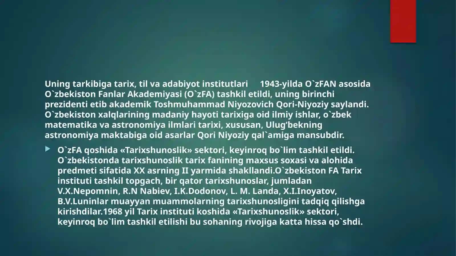 Sovet davrida Oʻzbekistonda tarix fani 4