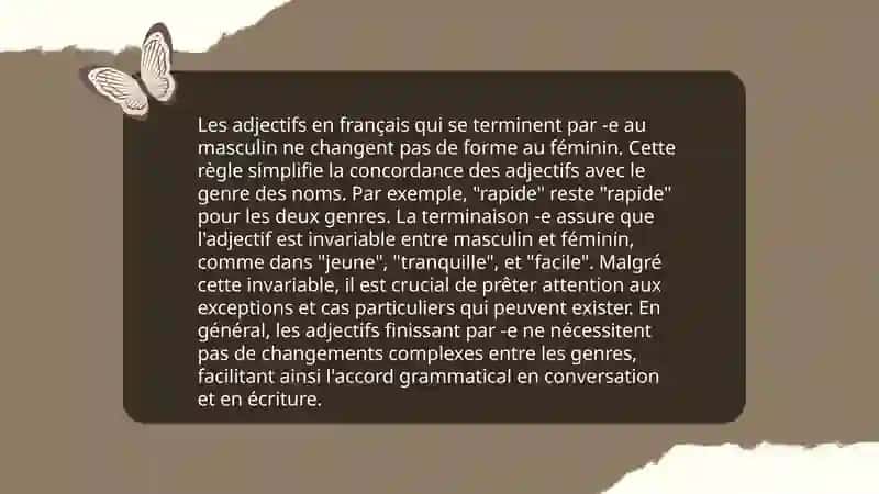 La formation du féminin des adjectifs en français 4