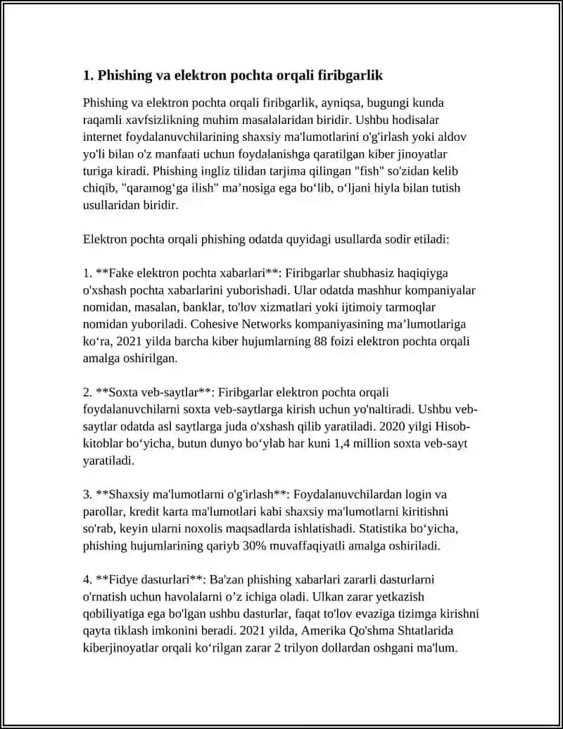 INTERNET FIRIBGARLIKLARI VA ULARGA QARSHI KURASH USULLARI 4